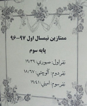 ممتازين فاطميه كاشان