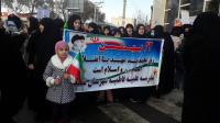 حضور باشکوه طلاب مدرسه علمیه خواهران فاطمیه(س) نقده در راهپیمایی 22 بهمن