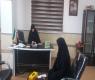 نشست دبیر مجمع خیرین مدرسه ریحنه النبی اهرم با کاربرمدرسه