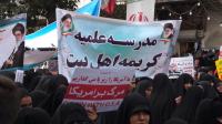 فیلم و عکس- گزارش حضور پرشکوه بانوان حوزوی در راهپیمایی 13 آبان