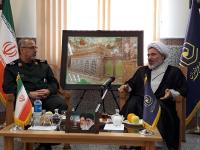 فرمانده سپاه علی ابن ابیطالب(ع) قم با مدیر حوزههای علمیه خواهران دیدار کرد