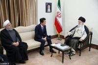 دیدار نخست وزیر ژاپن و هیئت همراه با رهبر انقلاب
