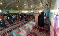 خواهران طلبه شهرستان کازرون با حضور در آیین «بنات الزهراء» با آرمان شهدای مقاومت تجدید بیعت کردند