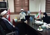 نشست مدیر حوزه علمیه خواهران خوزستان با معاون امور جوانان جمعیت هلالاحمر