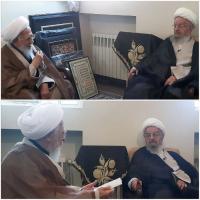 دیدار آیات عظام مکارم شیرازی و جوادی آملی