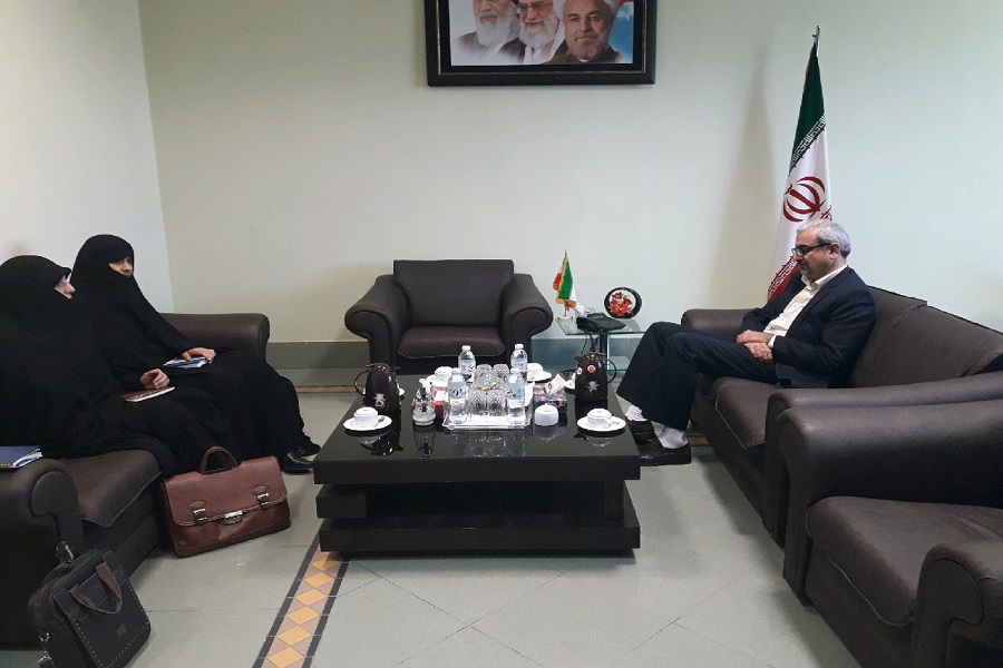 دیدار مدیر عامل مجمع خیرین  حوزه های علمیه خواهران استان بوشهر با فرماندار بوشهر 