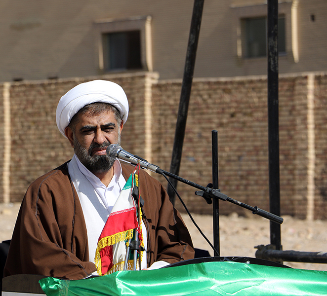 مراسم کلنگ زنی احداث ساختمان جدید مدرسه علمیه خواهران الزهرا(س) مبارکه 