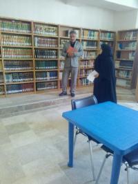 بازید رئیس انجمن کتابداران استان قم  از کتابخانه مدرسه علمیه حضرت آمنه(سلام الله علیها)