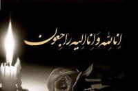خانم منصوره محمدی خشت چین استاد درس اخلاق مدرسه علمیه حضرت آمنه(سلام الله علیها) روز گذشته دار فانی را وداع گفت.