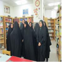 سمنان بازدید طلاب نجمیه از کتابخانه عمومی شهرستان سرخه