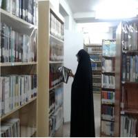 سمنان بازدید طلاب مدرسه علمیه حضرت معصومه سلام الله علیها از کتابخانه امام صادق علیه السلام