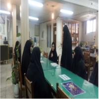 سمنان برگزاری ژورنال کلاب طلاب مدرسه علمیه فاطمیه دامغان در سالن مطالعه كتابخانه حسينيه ابوالفضل شهرستان دامغان