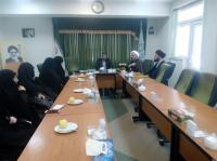 نشست مشترک مدیریت حوزه علمیه خواهران استان با مدیرکل دادگستری