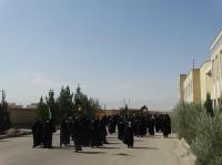گزارش تصویری/ راهپیمایی نمادین اربعین در مدرسه علمیه حضرت زینب(س) یزد برگزار شد