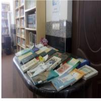 سمنان نمایشگاه کتاب د رمدرسه علمیه فاطمیه دامغان