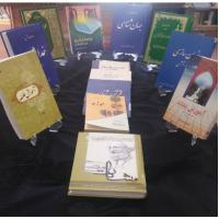 سمنان نمایشگاه کتاب مجموعه اثار فقیه حکیم ایت الله مصباح یزدی در مدرسه علمیه فاطمیه دامغان