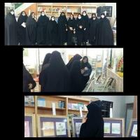 اردبیل بازدیداز نمایشگاه کتاب و نقاشی در مدرسه ثامن الحجج علیه السلام پارس آباد