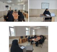 اردبیل کارگاه ظرفیت شناسی فضای مجازی برای ارتقای آموزش های دینی در مدرسه ثامن الحجج علیه السلام پارس آباد