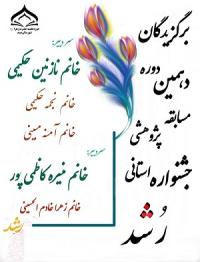 برگزیدگان دهمین دوره مسابقه پژوهشی جشنواره استانی رشد