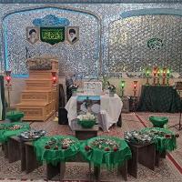 برگزاری جشن میلاد امام رضا علیه السلام وگلریزان جهیزیه و اختتامیه برنامه محفل قرآنی ماه مبارک رمضان ویژه بانوان 