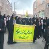 حضور باشکوه طلاب در پیاده روی کاروان درون محله ای غدیر بهاباد