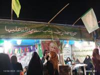 برپایی موکب غدیر توسط مدرسه علمیه تخصصی حضرت زینب کبری (س) رفسنجان  در مهمانی کیلومتری غدیر در شهرستان رفسنجان