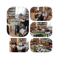 استان مرکزی- حوزه کوثر زرندیه -بازدید کودکان مهد - از کتابخانه حوزه