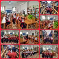 بازدید کودکان مهدکودک فرشته ها از کتابخانه مدرسه علمیه برازجان