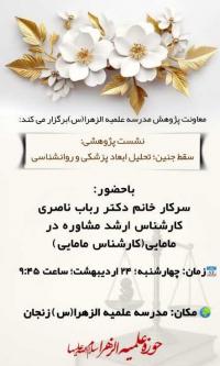 نشست سقط جنین؛ تحلیل ابعاد پزشکی و روانشناسی