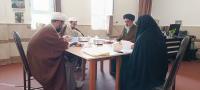 اردبیل/ مدرسه علمیه تخصصی الزهراء(سلام الله علیها/  برگزاری جلسه کارگروه پایان نامه