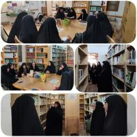 بازدید از کتابخانه و آشنایی با ساختار پژوهشی مدرسه همراه با گفتگوی علمی